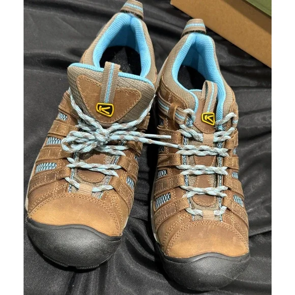 KEEN Voyageur Hiking Shoes Womens Size 9.5 Brindle Alaskan Blue NEW EU 40 - Picture 2 of 10